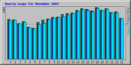 Hourly usage for November 2022