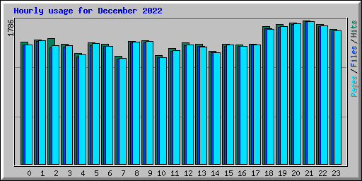 Hourly usage for December 2022
